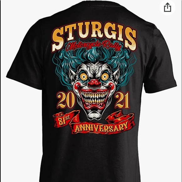 Other - Sturgis Motorcycle Rally 81st Anniversary Creepy payaso Sz XXL